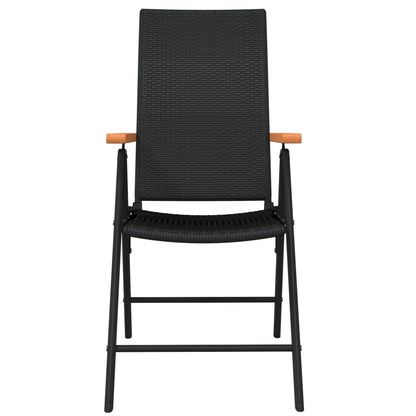 Garden Dining Set Black