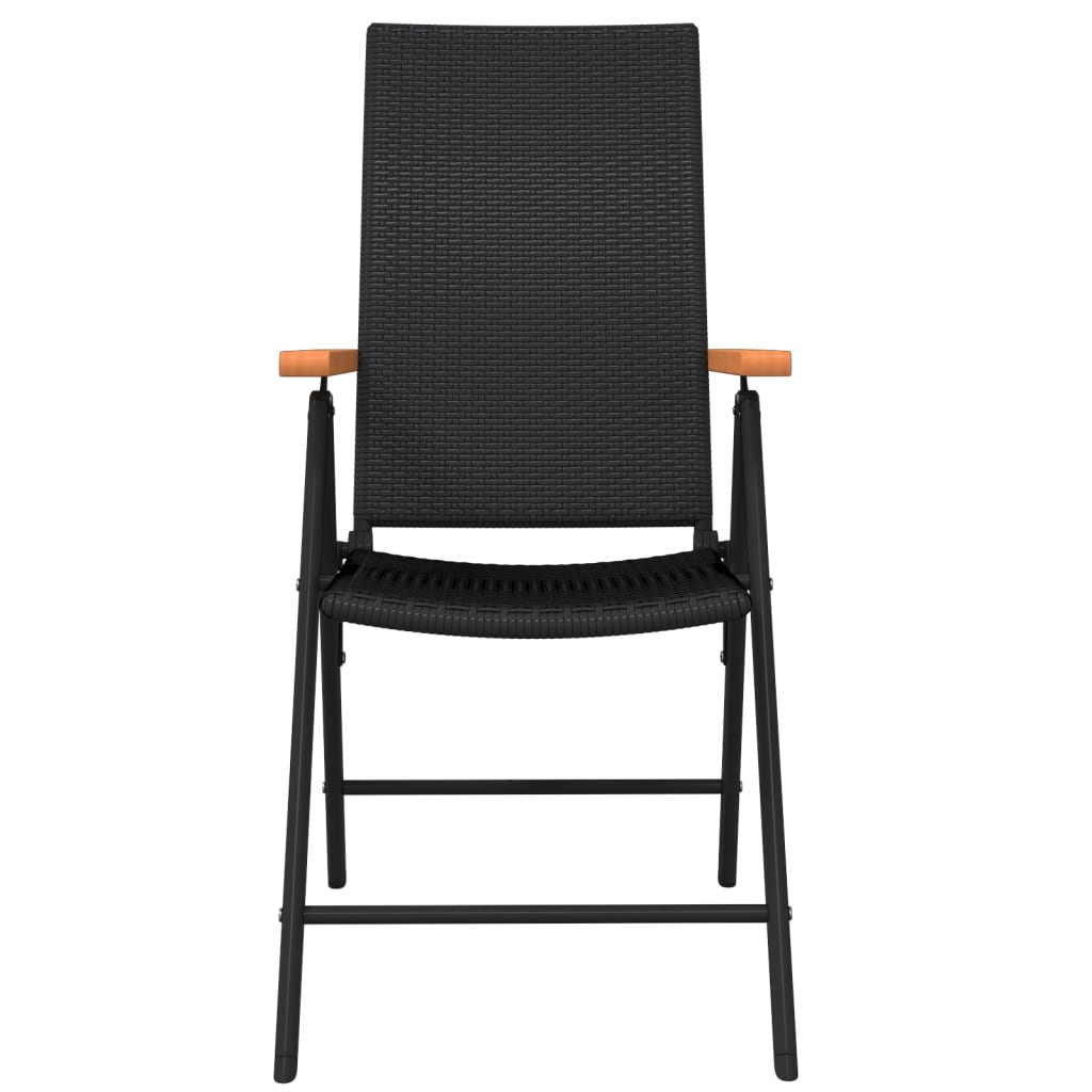 Garden Dining Set Black