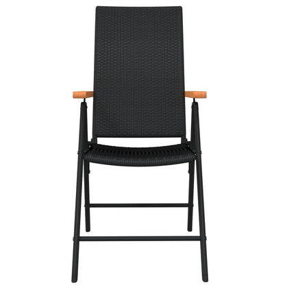 Garden Dining Set Black