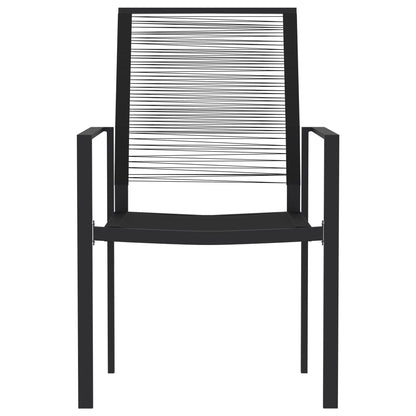 Dining Set Black Powder-coated steel Large Durable Dining Set