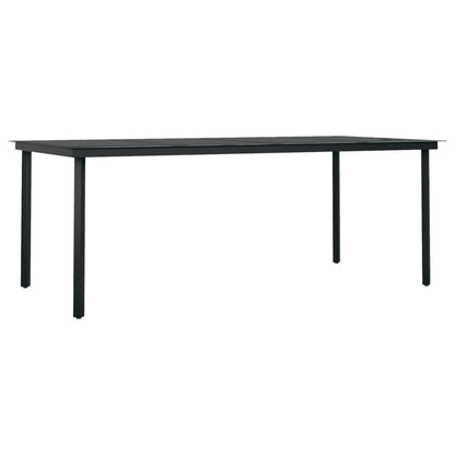 Garden Dining Set Black