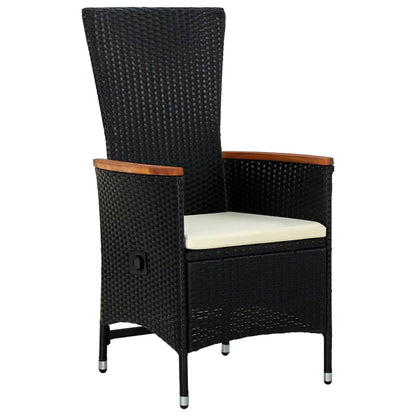 Garden Dining Set Black