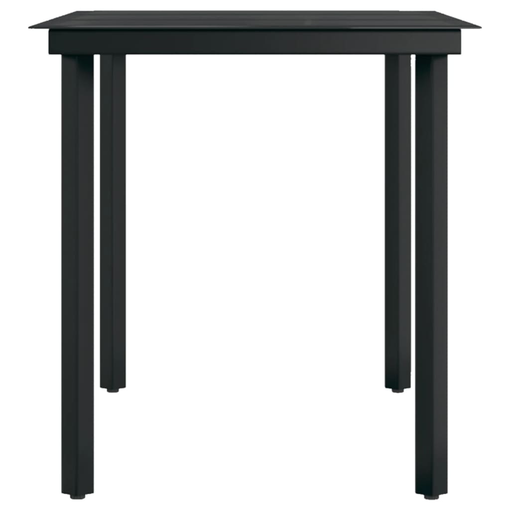Garden Dining Set Black