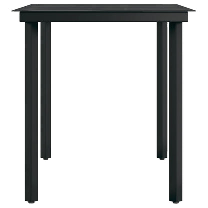 Garden Dining Set Black