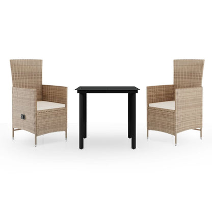 Garden Dining Set Beige