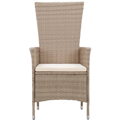 Garden Dining Set Beige