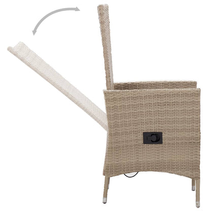 Garden Dining Set Beige