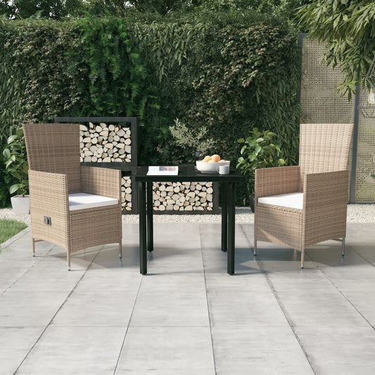 Garden Dining Set Beige