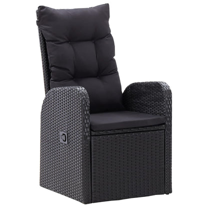 Garden Dining Set Black