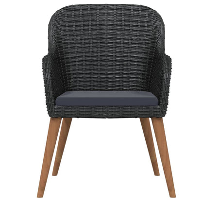 Garden Dining Set Black
