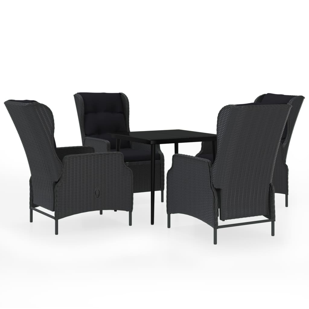 Garden Dining Set Dark Grey