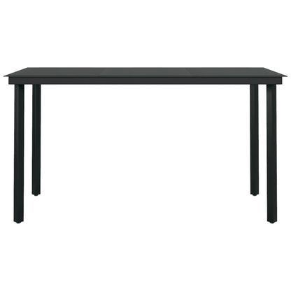 Garden Dining Set Grey, Dark Grey, Black