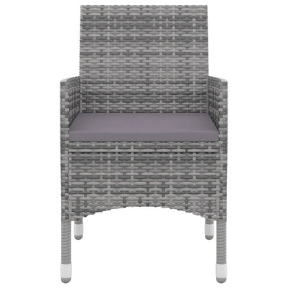 Garden Dining Set Grey PE rattan Large Suitable for Many