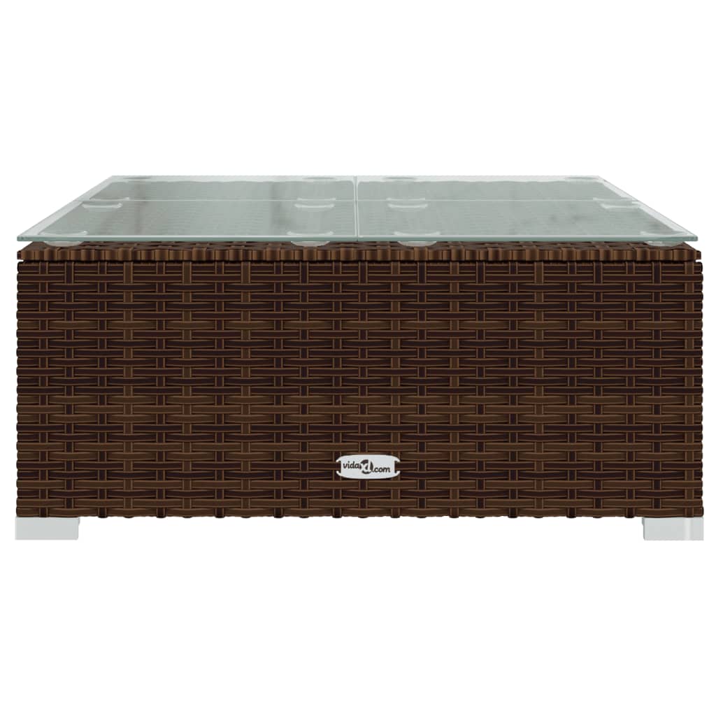 Garden Lounge Set Brown, Green