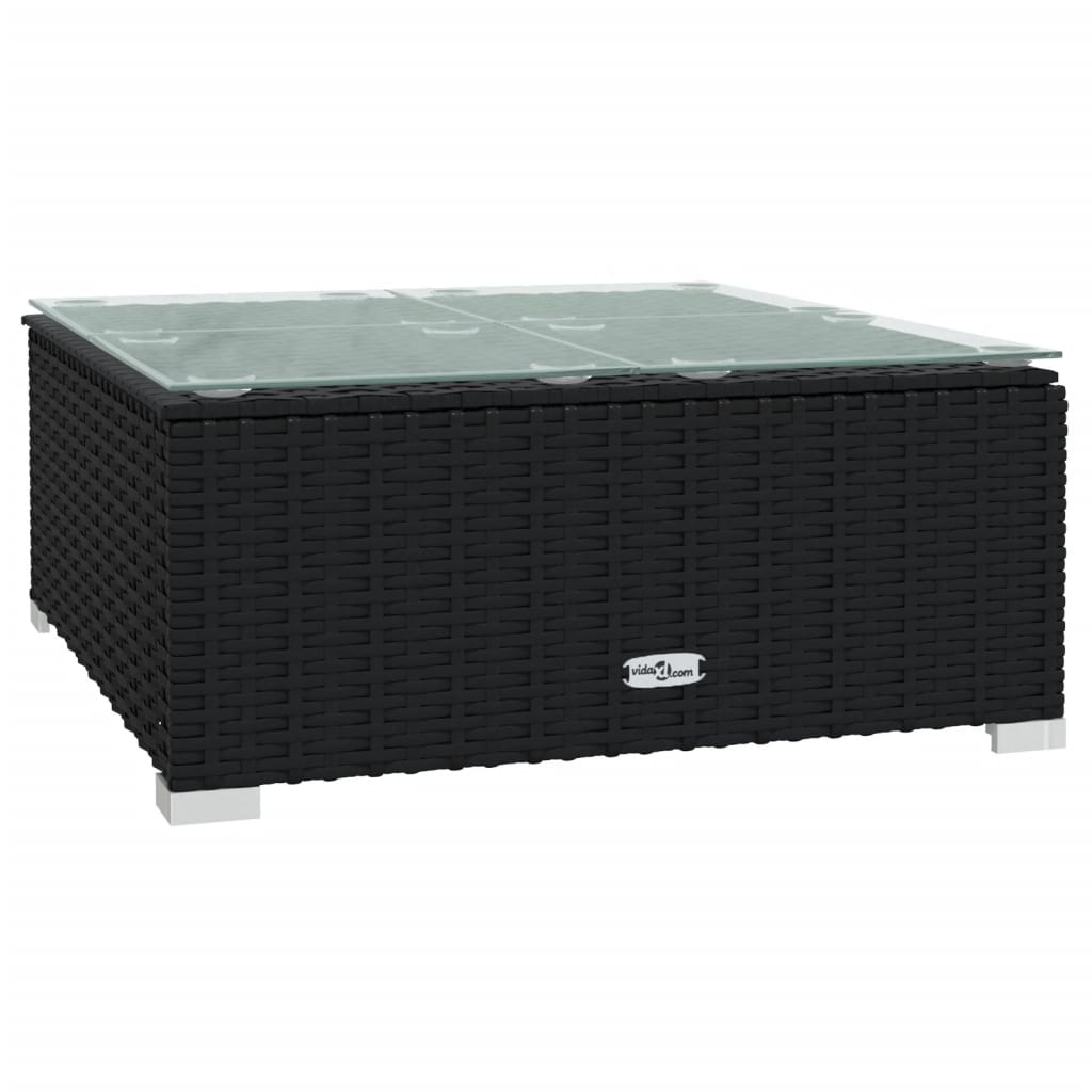 Garden Lounge Set Black