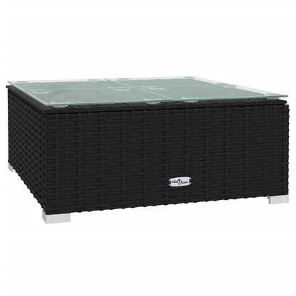 Garden Lounge Set Black