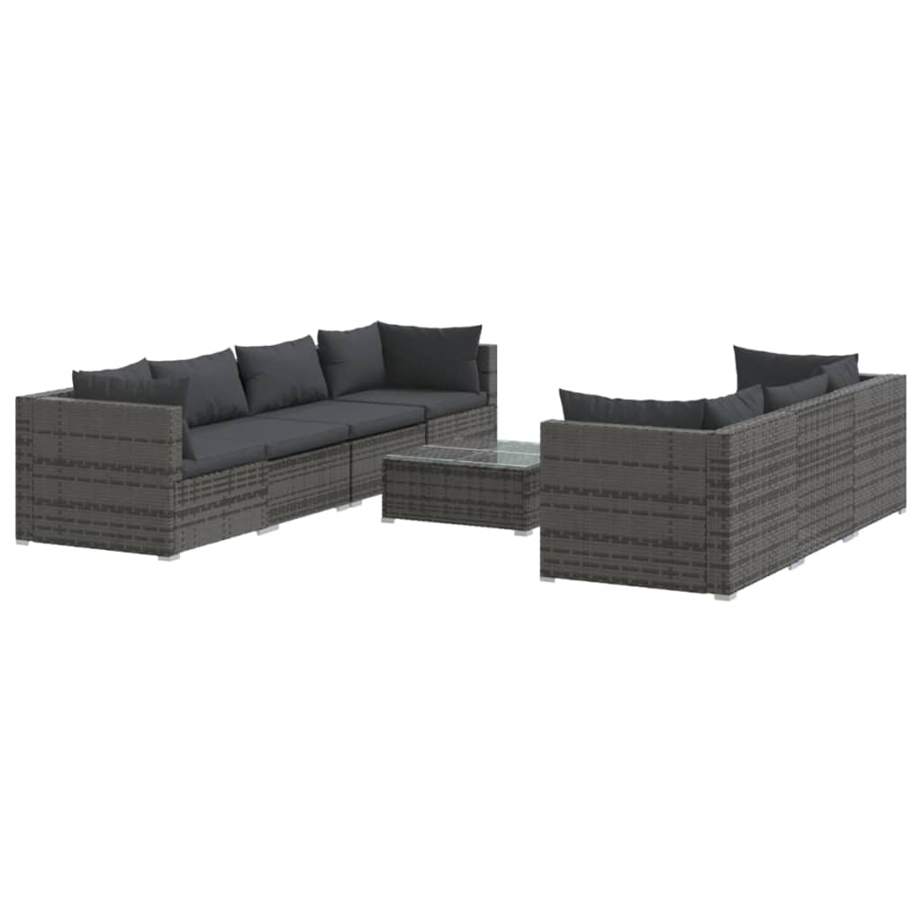 Garden Lounge Set Grey and Anthracite