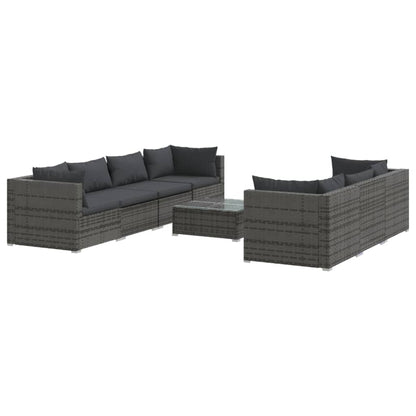 Garden Lounge Set Grey and Anthracite