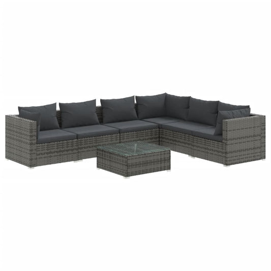 Garden Lounge Set Grey, Anthracite