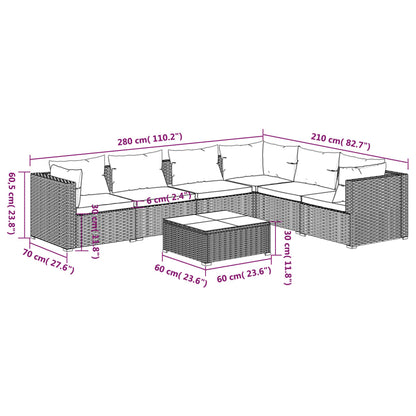 Garden Lounge Set Grey, Anthracite