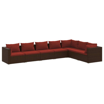 Garden Lounge Set Brown
