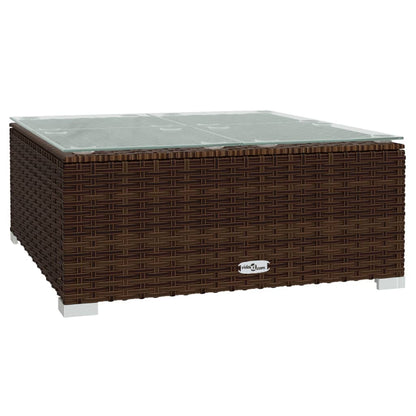 Garden Lounge Set Brown, Cinnamon Red