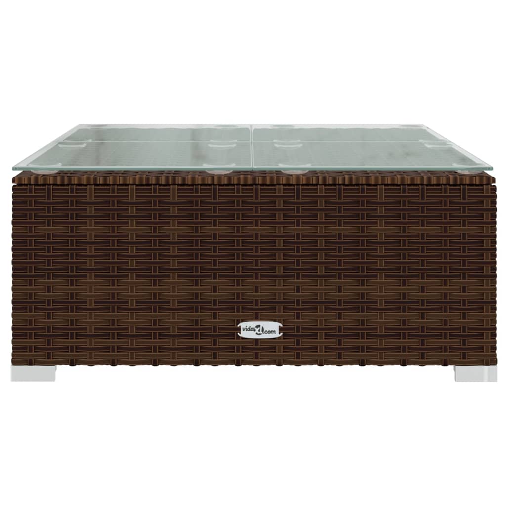 Garden Lounge Set Brown, Cinnamon Red
