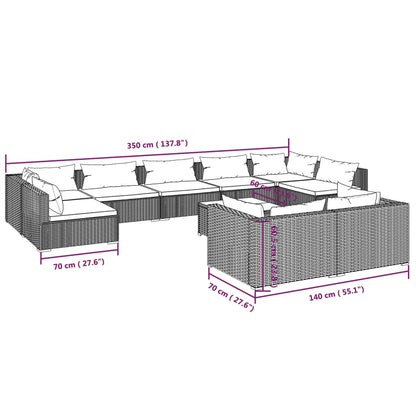 Garden Lounge Set Brown, Cinnamon Red