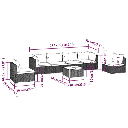 Garden Lounge Set Brown, Cinnamon Red