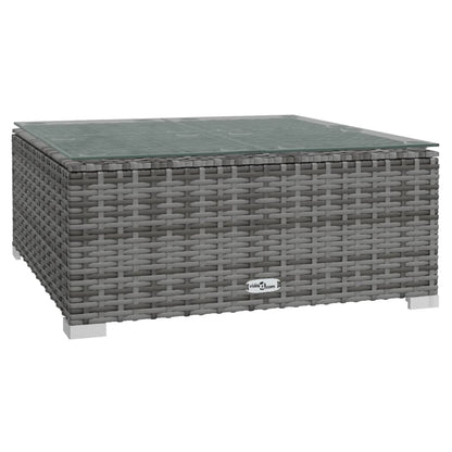 Garden Lounge Set Grey PE rattan Large Modular