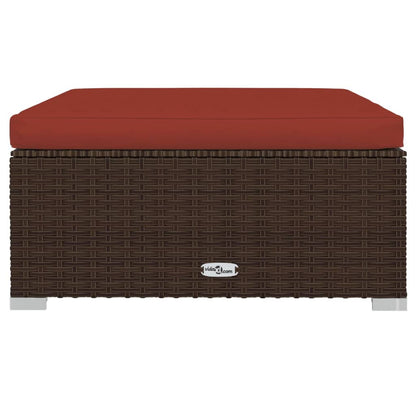 Garden Lounge Set Brown PE rattan Large Modular
