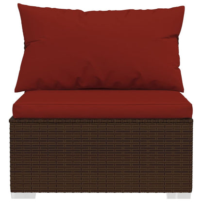 Garden Lounge Set Brown