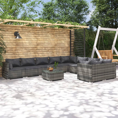 Garden Lounge Set Grey, Anthracite