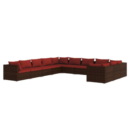 Garden Lounge Set Brown