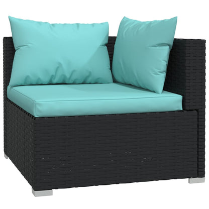 Garden Lounge Set Black