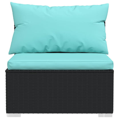 Garden Lounge Set Black