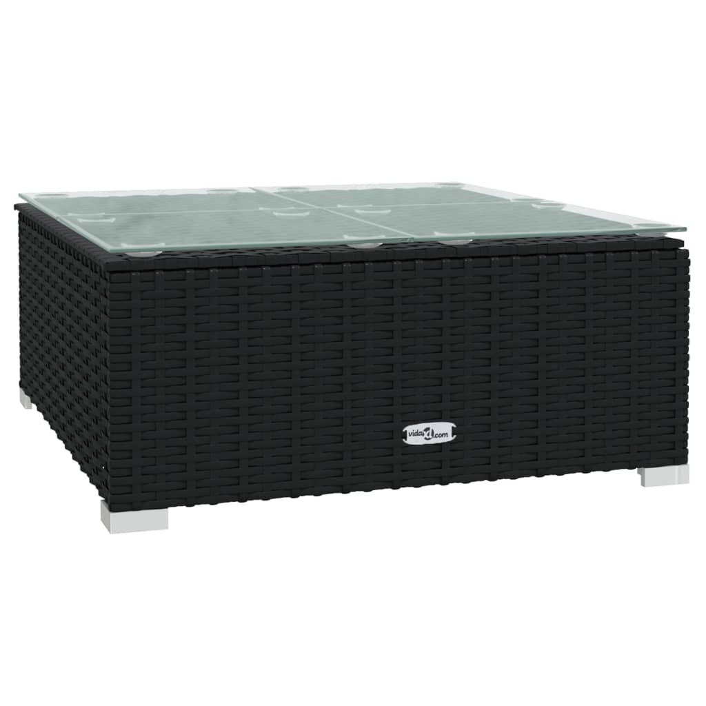 Garden Lounge Set Black