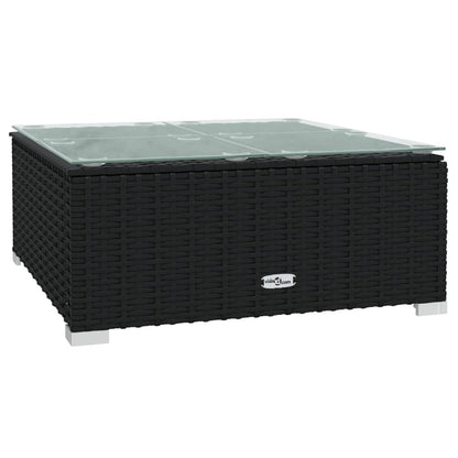 Garden Lounge Set Black