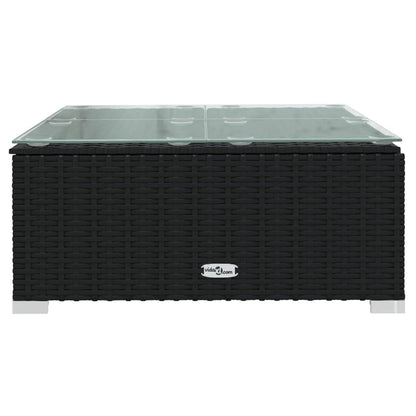 Garden Lounge Set Black