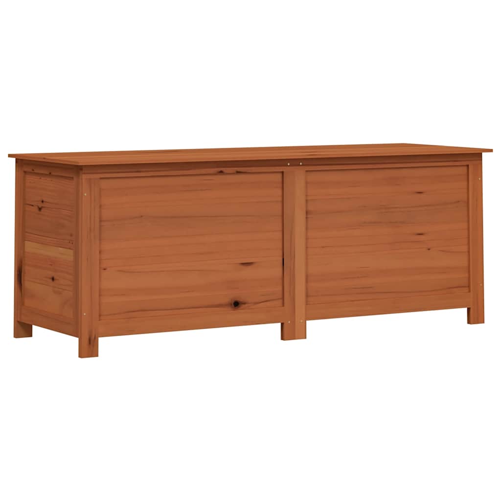 Cushion Box Brown Solid Fir Wood Medium Cushion Box Rectangular