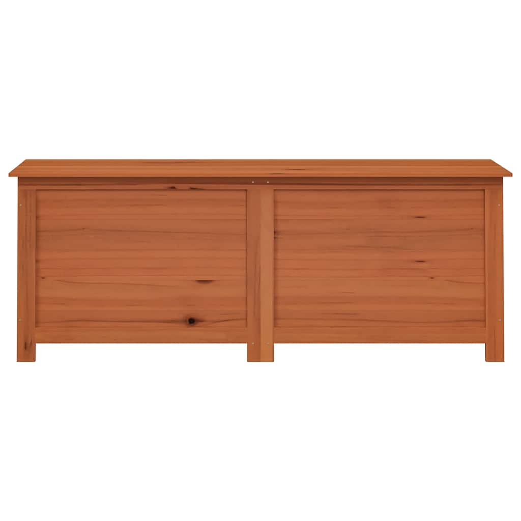 Cushion Box Brown Solid Fir Wood Medium Cushion Box Rectangular