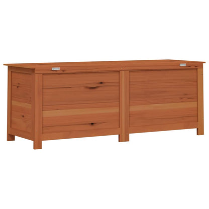 Cushion Box Brown Solid Fir Wood Medium Cushion Box Rectangular