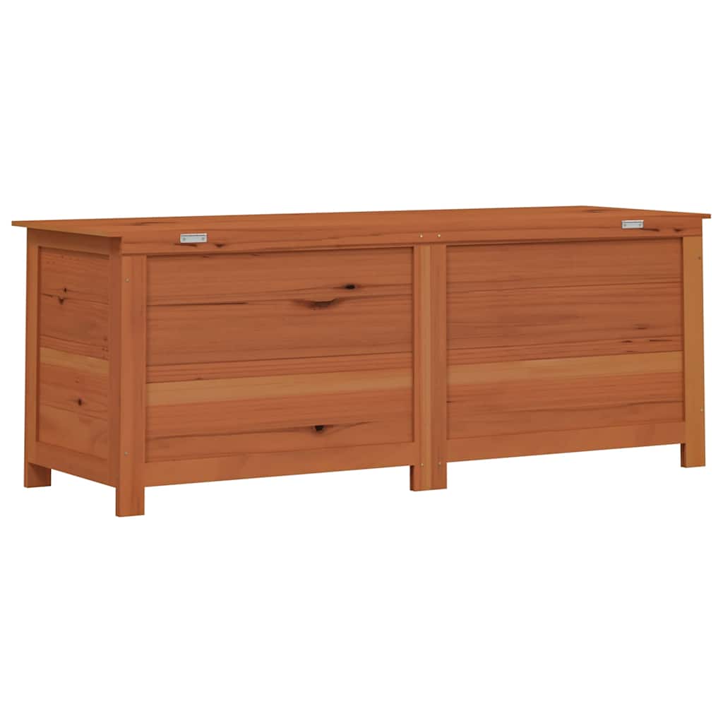 Cushion Box Brown Solid Fir Wood Medium Cushion Box Rectangular