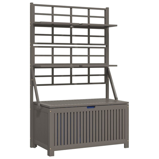 Storage Box Grey Solid Acacia wood Large Storage Box