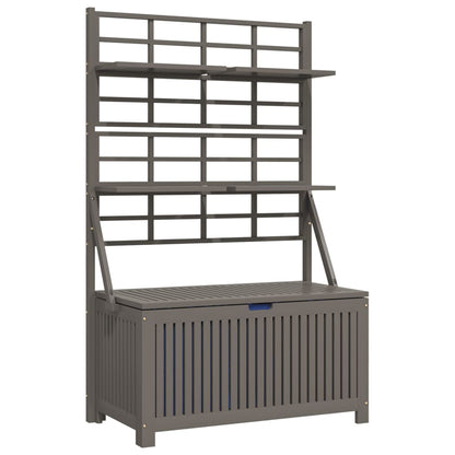Storage Box Grey Solid Acacia wood Large Storage Box
