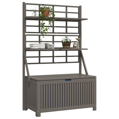 Storage Box Grey Solid Acacia wood Large Storage Box