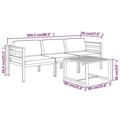 Garden Lounge Set Anthracite