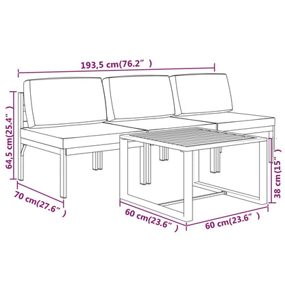 Garden Lounge Set Anthracite