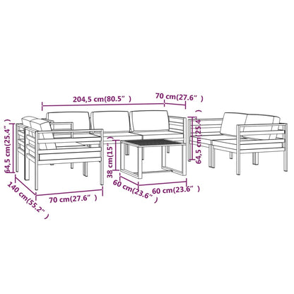 Garden Lounge Set Anthracite