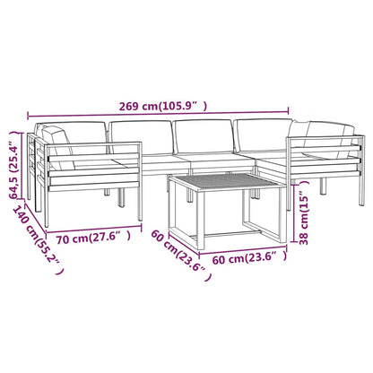 Garden Lounge Set Anthracite
